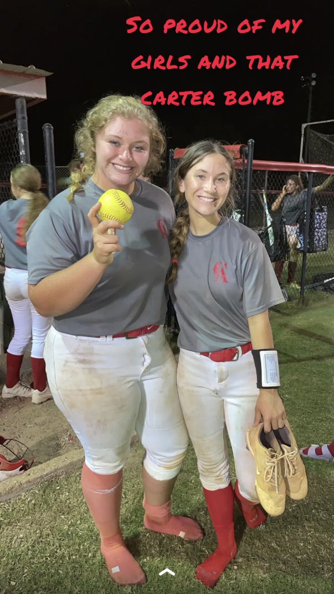 Two days in row!💥So proud of my girls and how hard they all worked to get that win tonight!#carterbomb #headedtotheplayoffs #Humbled <a href="/OleMissSoftball/">Ole Miss Softball</a> <a href="/hccsoftball/">Holmes Community College Softball</a> <a href="/MGCCCSoftball/">MGCCC Softball</a> <a href="/AlabamaSB/">Alabama Softball</a> <a href="/Eastmsforce/">East Mississippi Force Fastpitch</a> <a href="/NWCCSoftball/">Northwest Ranger Softball</a>  <a href="/EMCC_SBALL/">EMCC_SB</a> <a href="/MDCCSB/">MDCCSOFTBALL</a>