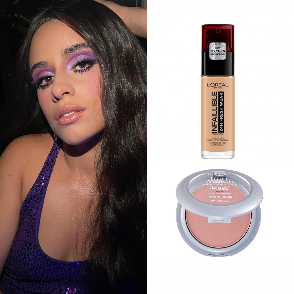 Camila Cabello Closet on Twitter: "For Camila's Met Gala look, makeup artist Patrick used products from @LOrealParisUSA, including the Infallible Foundation, the True Super Blendable Blush, Paint in Violet