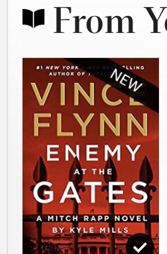 sendmeDaisies's tweet image. It’s a Mitch Rapp kinda weekend coming! @KyleMillsAuthor #FinallyHere