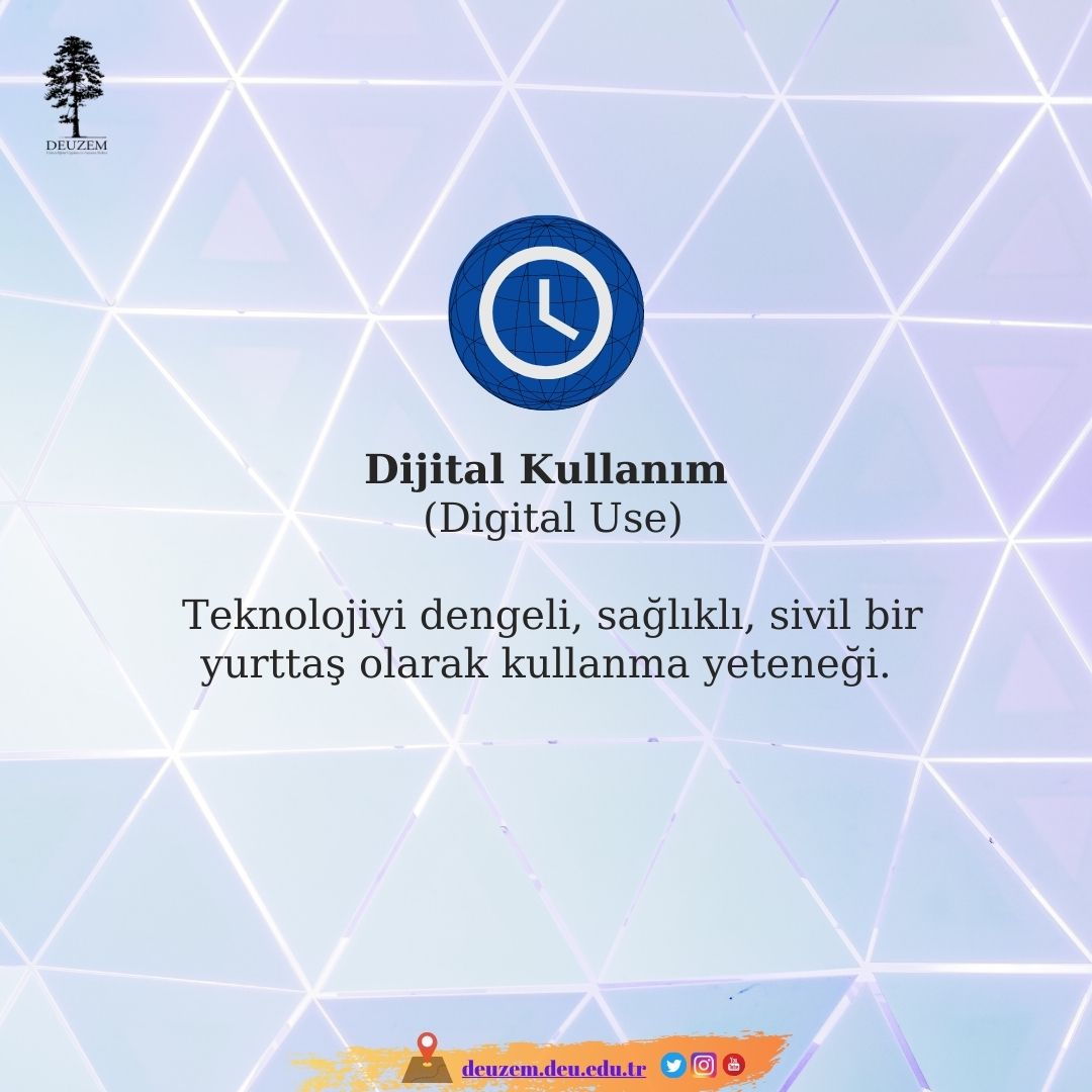 deuzem's tweet photo. Dijital dünyadaki terimlerden "Dijital Kullanım" 

#universitemdeu #deuzem #digitaluse https://t.co/J2wqCOrxBF
