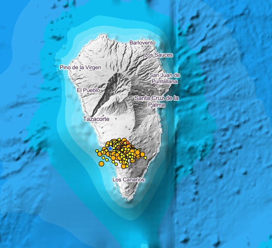 ⚠️ #Terremoto de magnitud 3,9 mbLg registrado a las 7:00 hora local en #ElPaso @CabLaPalma 🇮🇨 🔴 Si lo has sentido, por favor, rellena nuestro cuestionario macrosísmico 👉 bit.ly/3z8GSVg Más información: 👉 bit.ly/3CaMPD2 #IGNSpain #VigilanciaVolcánica
