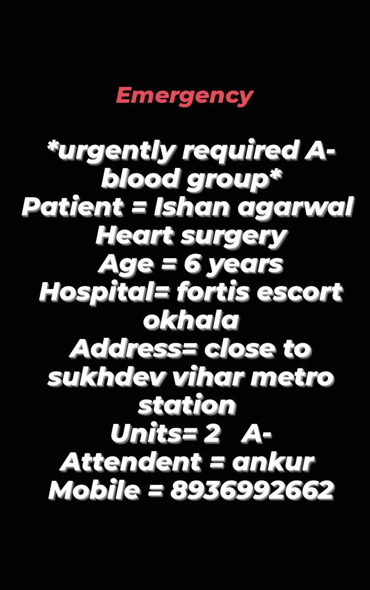 UFHNGO's tweet image. #SOS #BloodRequired #Delhi #DelhiBlood #Emergency