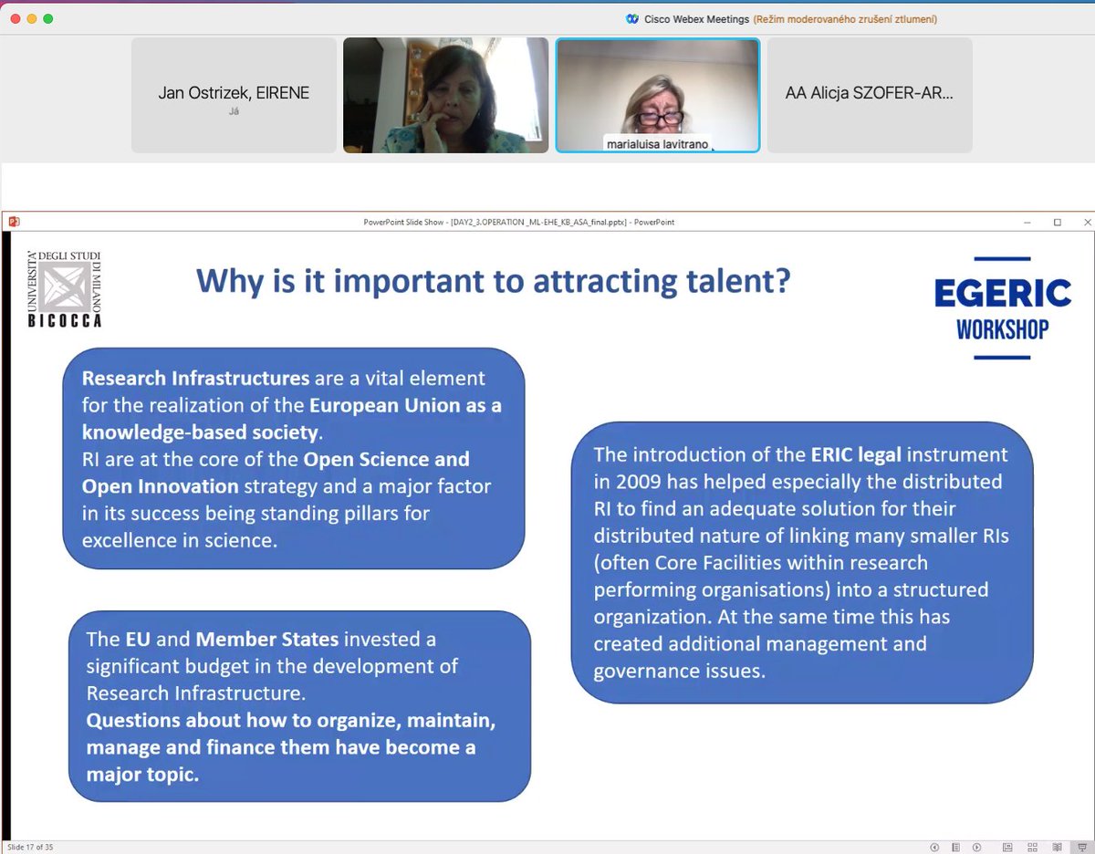 On the way to ERIC. Participating at Stakeholder's workshop on European RI consortia. Interesting discussion on attracting talents, right now. #ESFRI