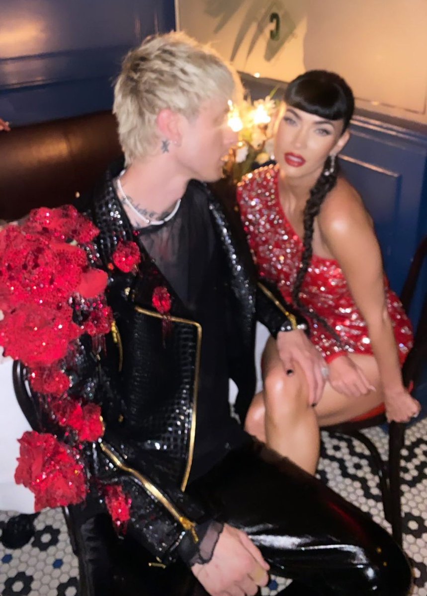 Machine gun kelly and Megan fox at the #MetGala after-party 🥵