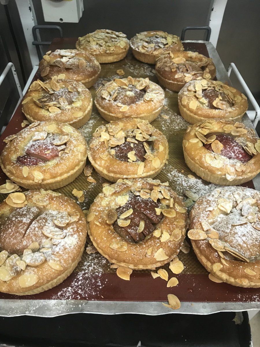 On sale in Sedum Restaurant and Farm Shop, apple frangipan tart. Oh come on!