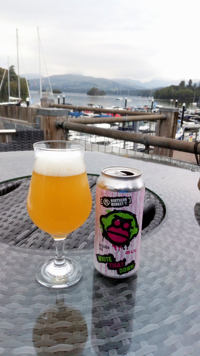 Scarborough CAMRA (@scarborocamra) on Twitter photo Bit cloudy ☁️☁️ but what an end to a day with the view from <a href="/BarBoaters/">Boaters Bar</a> Bowness 🏞️
... and the beers are a picture too 📸
<a href="/NMonkeyBrewCo/">Northernmonkeybrewco</a> Write That Down 🖋
Together with @vaultcitybrew Snakebite 🐍 and Black 🖤 😋 and <a href="/redwillowbrew/">Redwillow Brewery</a> Witless 👌 Bit cloudy ☁️☁️ but what an end to a day with the view from <a href="/BarBoaters/">Boaters Bar</a> Bowness 🏞️
... and the beers are a picture too 📸
<a href="/NMonkeyBrewCo/">Northernmonkeybrewco</a> Write That Down 🖋
Together with @vaultcitybrew Snakebite 🐍 and Black 🖤 😋 and <a href="/redwillowbrew/">Redwillow Brewery</a> Witless 👌