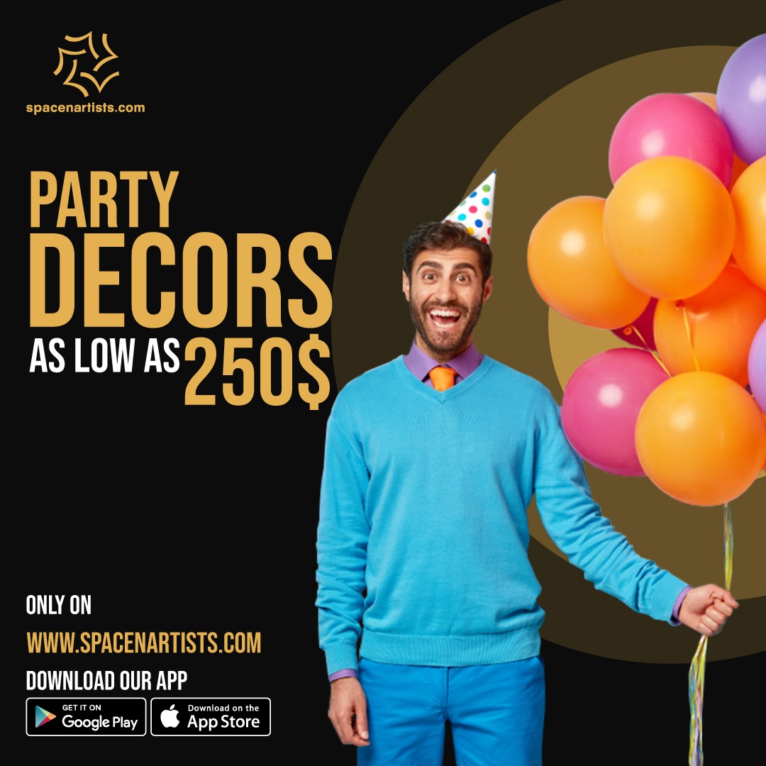 SpaceNArtists's tweet photo. Party Decorations for as low as 250$!

Only on https://t.co/o1CJ3aHcr6

#PartyDecors #Partyneeds #Partytime #Decorations #Events #Themeparty #Eventorganizer #Eventplanner #Decors #Startup #Subscribe #Dubai #SNA #Spacenartists #UAE https://t.co/yYNltNWpAN