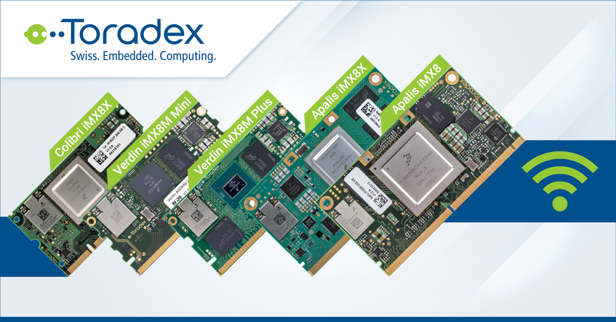 Toradex's tweet image. Wi-Fi is one of the major features that increase the versatility of your #embeddedapplication. Our #Toradex modules are compatible with a wide range of Wi-Fi cables and #antennas, so you can pick the one that suits you the best! bit.ly/3Eg89IP
#SoMs #NXPpartner #Wifi