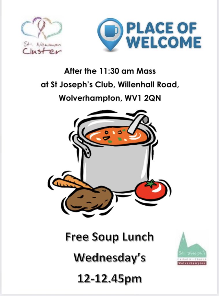 Starting this Wednesday. All welcome. #stnewmancluster @impactpoverty @PlacesOfWelcome