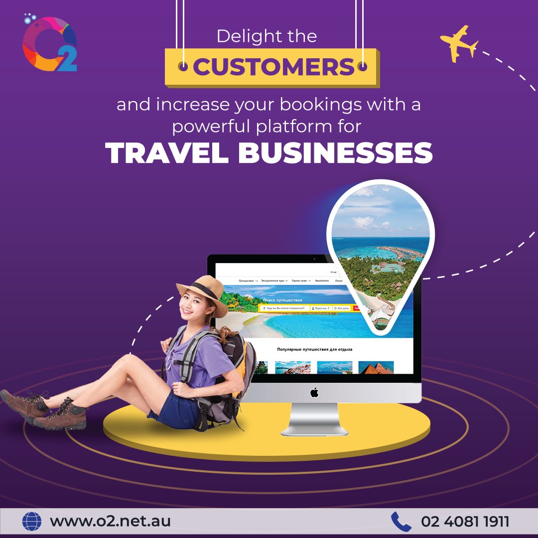 O2DigitalAgency's tweet photo. Ready to build a website for your travel or tourism company?
To know more visit: https://t.co/CeyS3HHsDN or call 61 405550999
#o2digital #websitedesign #webdevelopment #websitedevelopment #tourismwebsite #travellwebsite #bookingwebsite #tourandtravel https://t.co/pgafkAbXYX