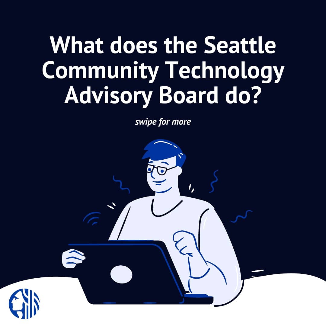 SeaTechBoard's tweet image. Real talk, what is the Community Technology Advisory Board of Seattle? What do we do? And how can I get involved? Swipe left to find out more.

#CTAB #CTAB2021 #seattle #civictech #techforgood