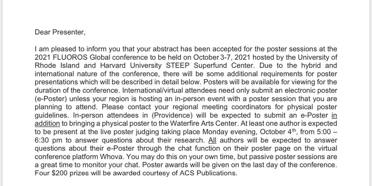 PChirsir's tweet photo. I’m honored to have a poster abstract accepted for the #FLUOROS Global conference 2021. Thanks to the amazing work of the @ESchymanski,@Begotalavera9, @pubchem team, ECI group @lcsb_uni_lu,and many others. Poster updates coming up soon :)
#PFAS, #Zero_PM, #OpenScience #ECI https://t.co/kkV8iYazZu
