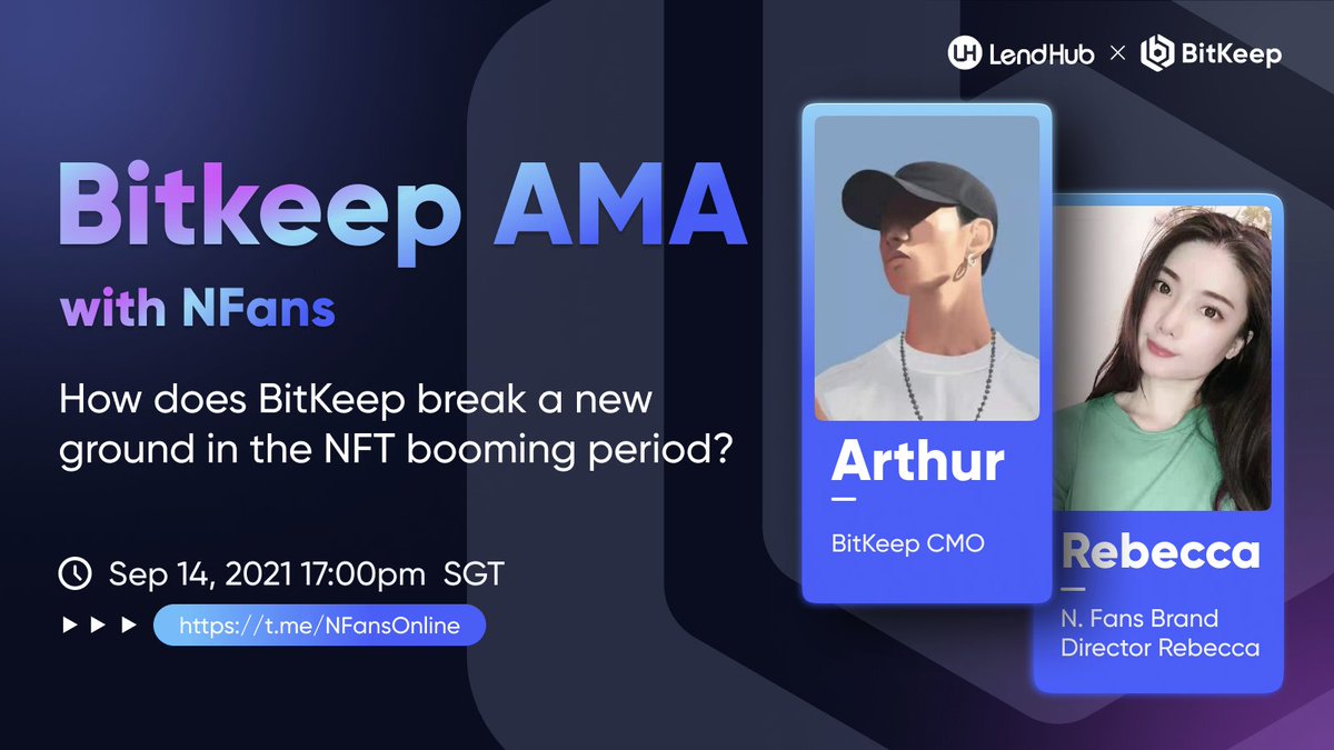 BitKeepRussia's tweet photo. 📢#Bitkeep &amp; @NFans_official AMA

📌Тема: Как BitKeep открывает новые возможности в период расцвета #NFT?

📆Время: 17:00, 14 сентября 2021, SGT

🙌Приглашаем присоединиться к нам. https://t.co/3YxEZuI5D7