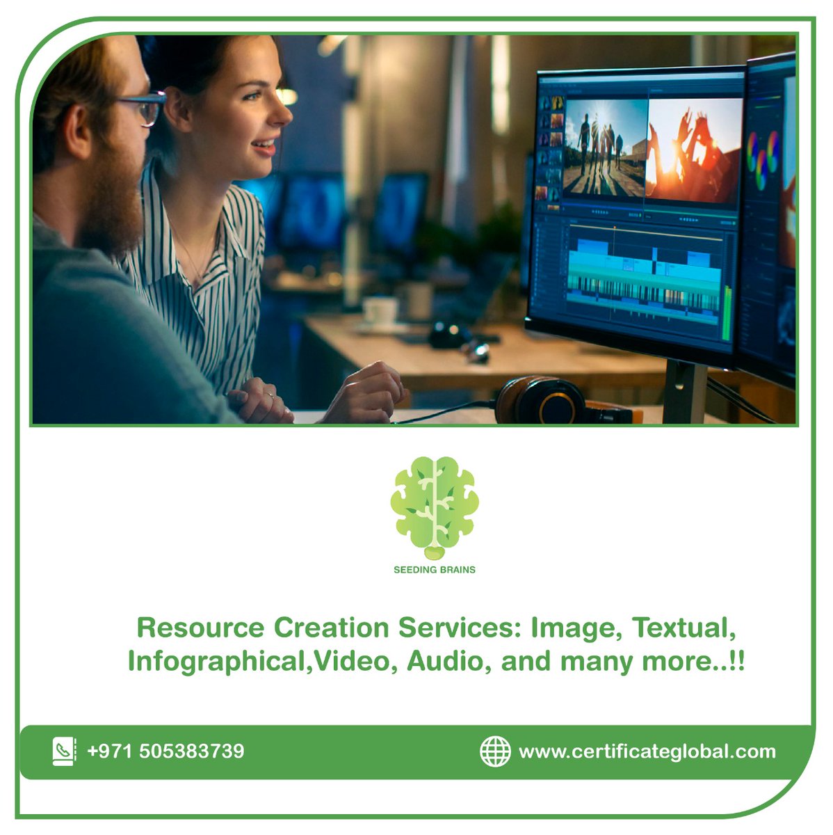 SeedingBrains's tweet photo. Do You Have a Course &amp; You Need Resources to Teach it. @SeedingBrains can help you in creating the learning &amp; teaching resources for your course. Drop a message on the below number to know more.

Mob -  +971 50 538 3739

#Growth #UK #eLearning #business #startup #seedingbrains https://t.co/iv5H6Wr64n