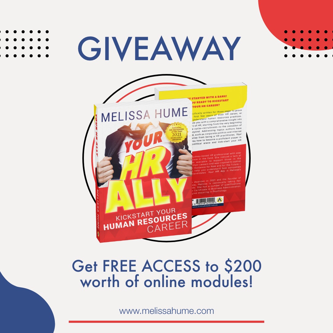 yourHRally's tweet photo. *GIVEAWAY* 

Purchase the paperback book via Amazon TODAY &amp; you’ll be given FREE access to $200 worth of invaluable online modules, specifically designed to assist you!

To purchase, simply follow the link: https://t.co/7SVY2CZZLp

#HR #career #amazon #yourHRally #giveaway #syd https://t.co/8fsQCyuWxY