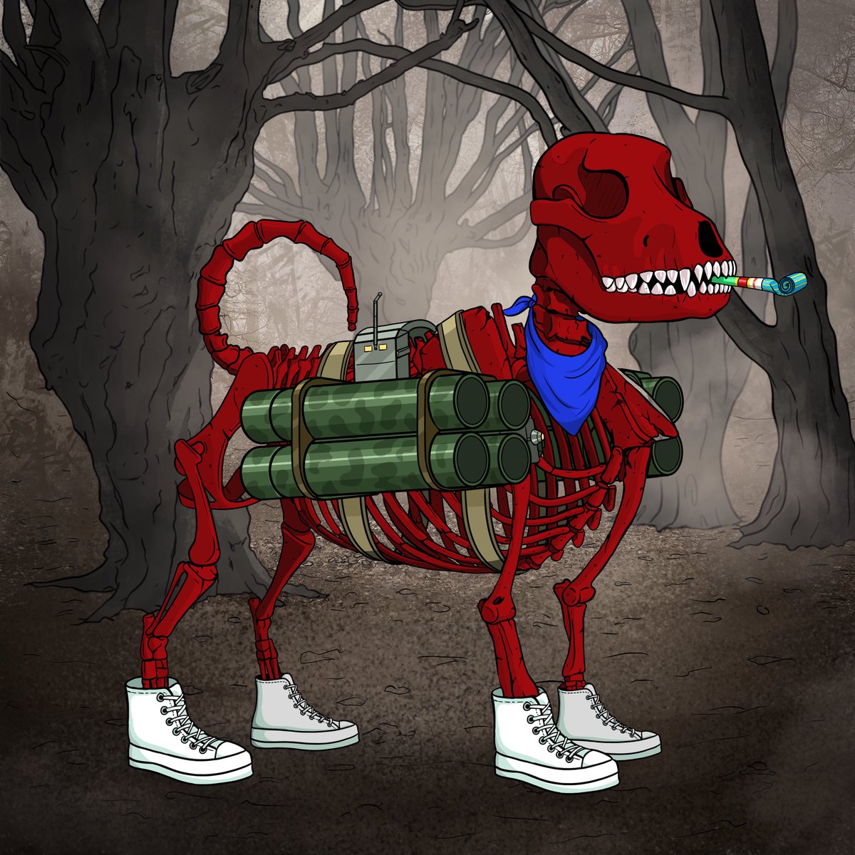 HuddeoNFT's tweet photo. Got these good bad bois 🦴🐶💀🌕 #TheHoundsAreHere https://t.co/z94Eo2n1fn