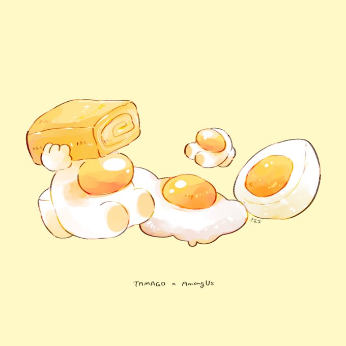 「egg (food) sitting」 illustration images(Popular)