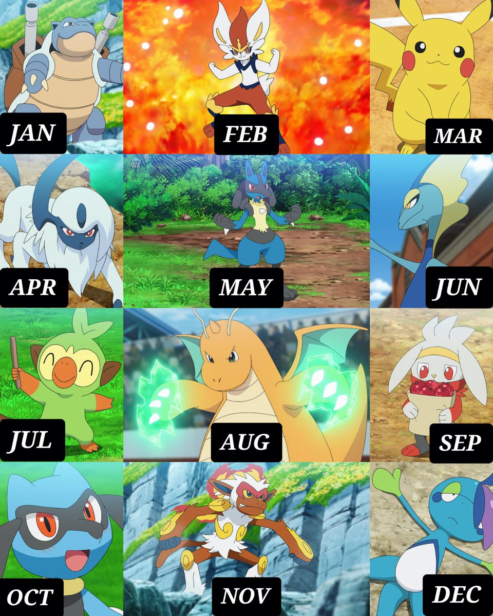 Roh martins 🍥 on X: Calendário do anime pokémon 2024 ! Atenção para  Dolphan e Armarouge ! #anipoke  / X