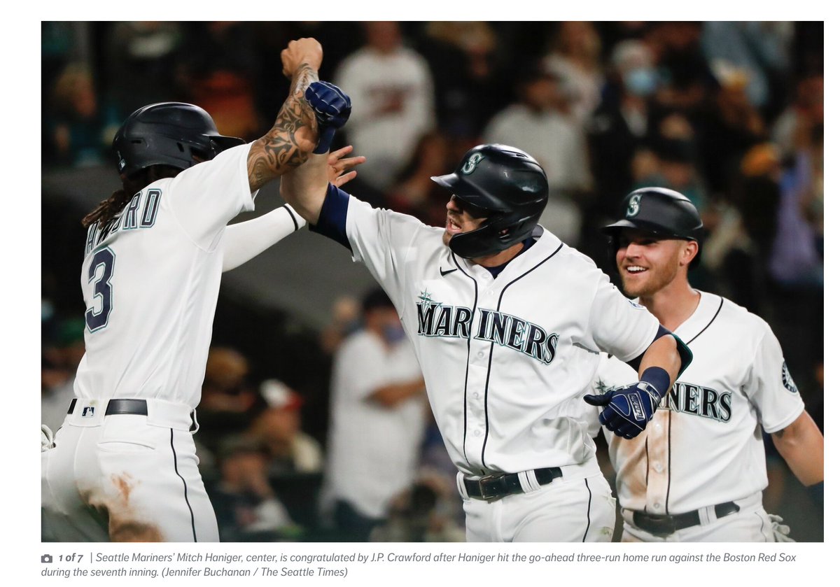 One word: Haniger. Mariners take opener at home against Bosox. Get the story here via @SeaTimesSports plus great photos by new  @seattletimes staff photographer Jenny Buchanan: https://t.co/OCSFUeGrqW https://t.co/QgkPEpOCP2