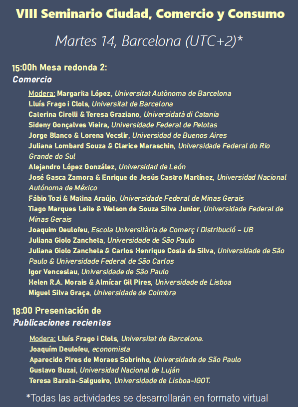 CityConsumption's tweet photo. El programa de hoy se centra en las comunicaciones sobre comercio y en las últimas publicaciones alrededor de las relaciones entre ciudad, comercio y consumo. https://t.co/JPn5tHDHbI