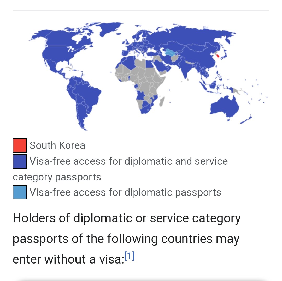 Lily on Twitter: "Here the list of countries according to Wikipedia where  people with diplomatic passport can travel without visa 🤯😶 #BTS South  Korea's Pride https://t.co/JD5DhC4qnr" / Twitter