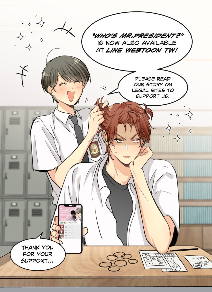 artfoliosms's tweet image. “Who’s Mr.President?” is also available at Line Webtoon TW (Up every Monday)!✨
Thank you for your support! 🙏🏻
Link: webtoons.com/zh-hant/drama/…