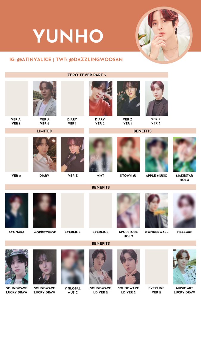 ATEEZ ユノ kpopstore 特典 トレカ fever part.3 ATEEZ [ZERO : FEVER PART.3] — photocard template / wishlist 210914