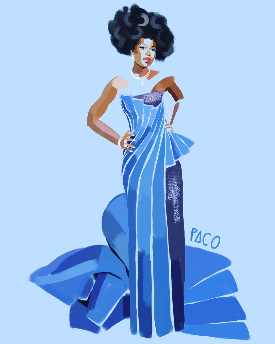 Paco__May's tweet image. I drew the #MetGala