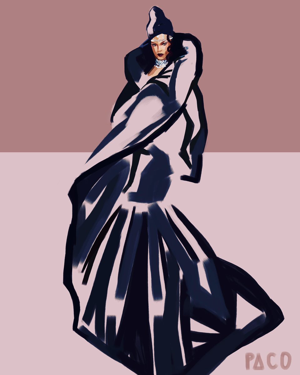 Paco__May's tweet image. I drew the #MetGala