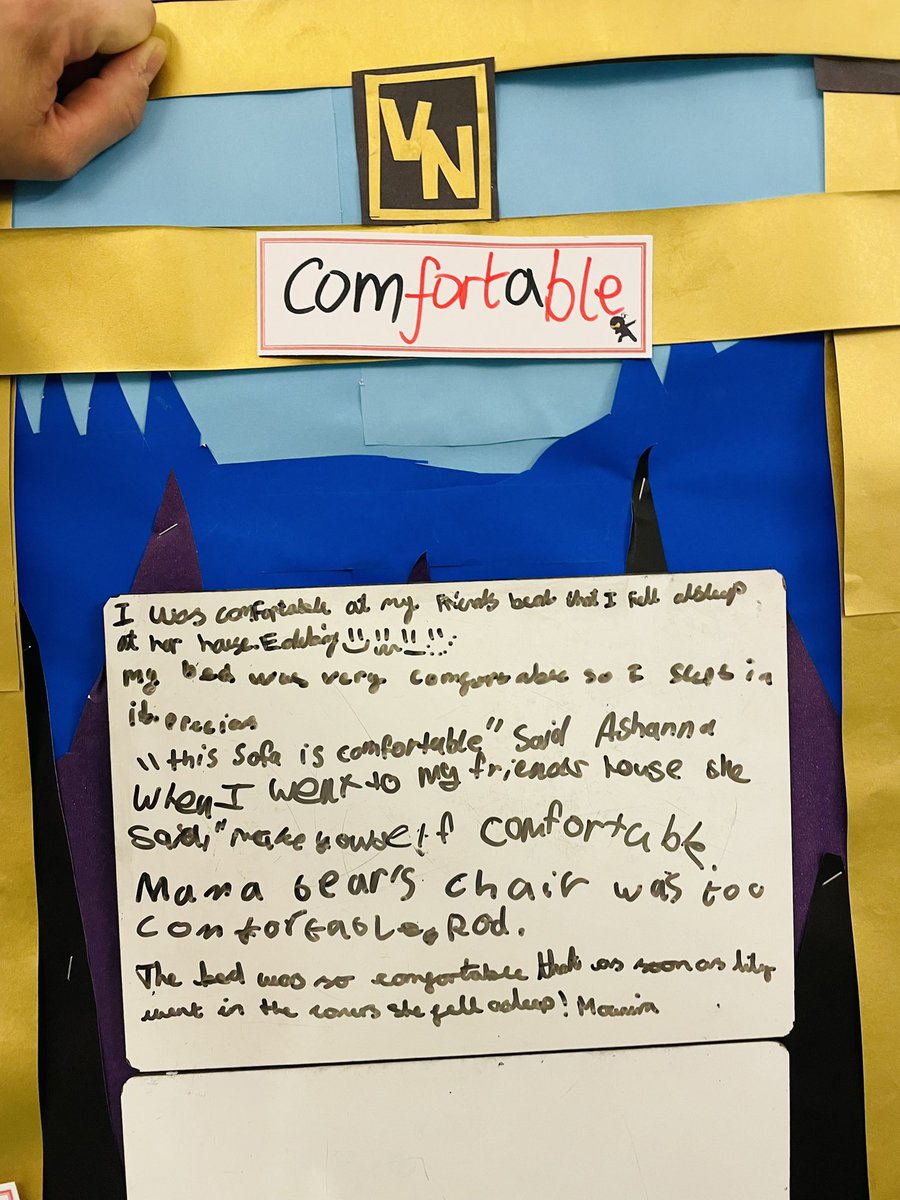 SODs for WOD. Looks like the kids are comfortable with writing their sentences on the whiteboard. <a href="/VocabularyNinja/">Vocabulary Ninja</a>