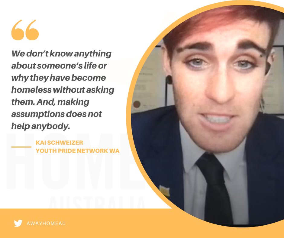 awayhomeau's tweet photo. Kai believes that one of the biggest misconceptions about homelessness comes from people's assumptions. He believes that we should go back to that individual-centred way of thinking wherein we don’t put everyone in the same basket case. #YouthHomelessness #NYHC2021 @YDA_Australia https://t.co/2YZn5ZbqPq