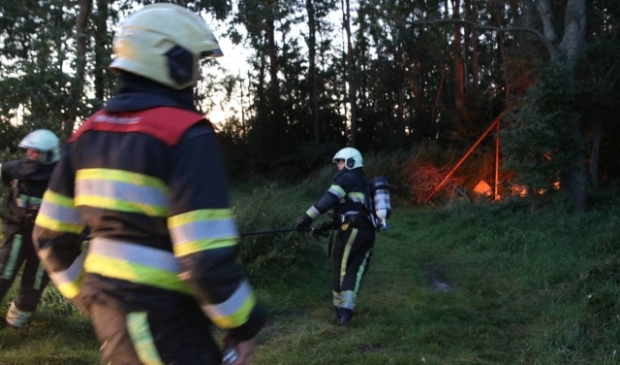 Brand aan de Dwarsloane in De Falom