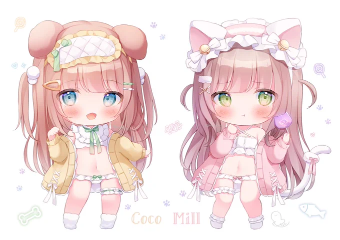 うちのこSDイラスト🐶🐱🐰
 #オリジナル 