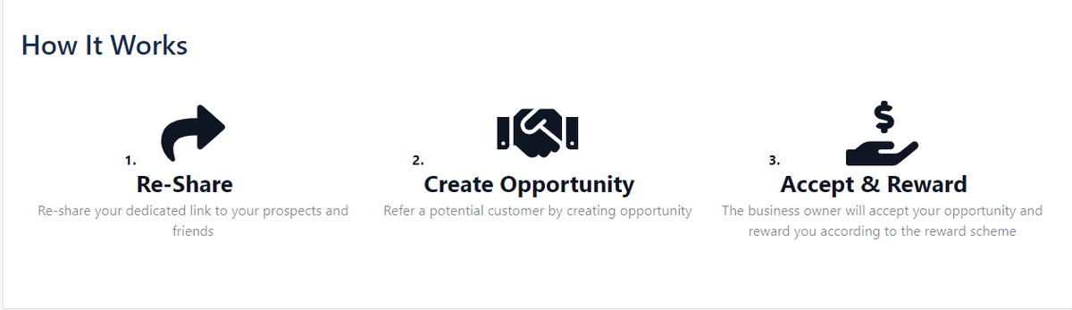 WeExpand allows you to gain rewards from Re-Sharing link anytime and anyplace in 3 steps

1. Click the link lnkd.in/gyjFhiKR
2. Click Re-Share button (with Linkedin login)
3. Get your own promotion link and share with your social network  WhatsApp, FB, LinkedIn, etc.