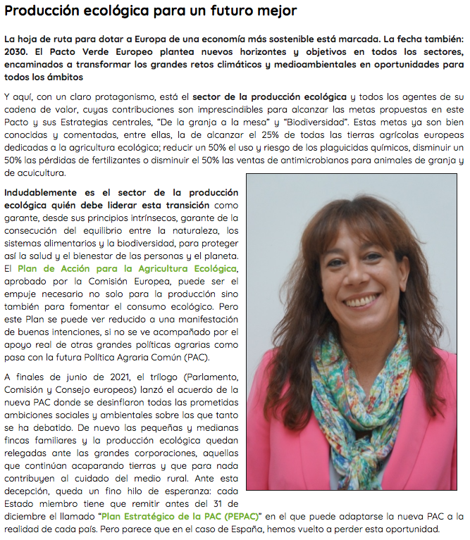 ☝️ "Indudablemente, es el sector de la producción ecológica quién debe liderar la transición"

🗣Concha Fabeiro, presidenta de <a href="/SEAE_Agroecolog/">SEAE</a>, publica esta columna en la <a href="/MiHerbolario/">Mi Herbolario</a>  💚
#agriculturaecológica #PactoVerde #PorOtraPAC
miherbolario.com/actualidad/not…