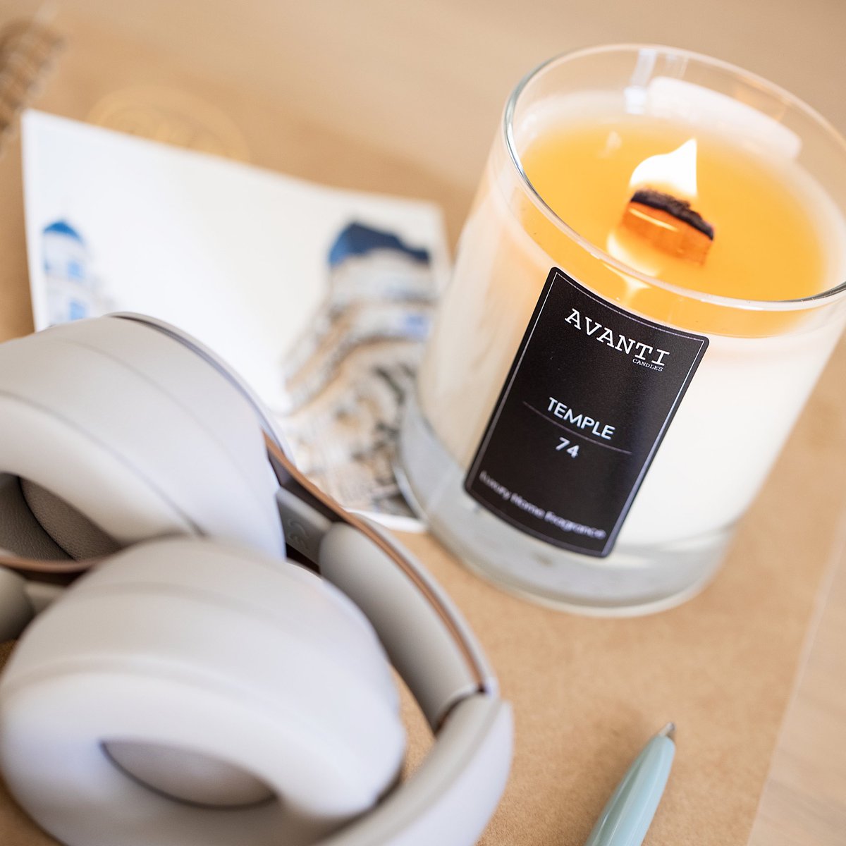 TEMPLE 74: Mystical Indian sandalwood burns at the Temple, as man and wife wed in 1974. The vows are followed by aromas of cypress and cedar, whilst a woody floral musk ends the celebration delicately.
.
Shop now: avanti-candles.com

#candles #soywax #soycandles #decor #home