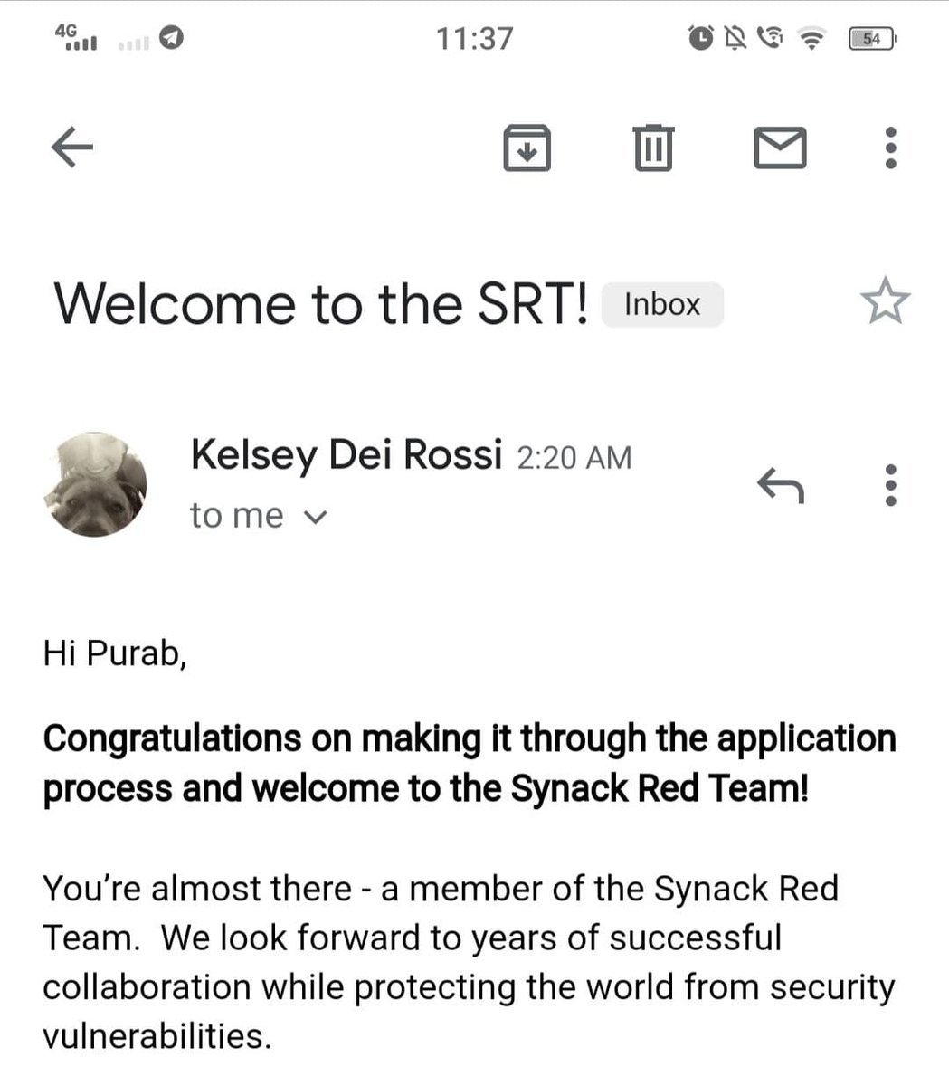 purab_parihar's tweet image. I am glad to share that my dream and goal of this year is achieved. I am part of Synack Red Team (@SynackRedTeam ) now!!
#srt #synackredteam #webpentesting #bugbounty
