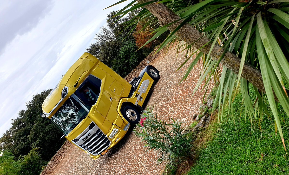 Not only Dutch trucks, but also Dutch weather in Spain. Luckily, the New Generation DAF Trucks shines like the sun! 🌞 #startthefuture #DAF #DAFtrucks #testdrive #rideanddrive @DAFTrucksNV