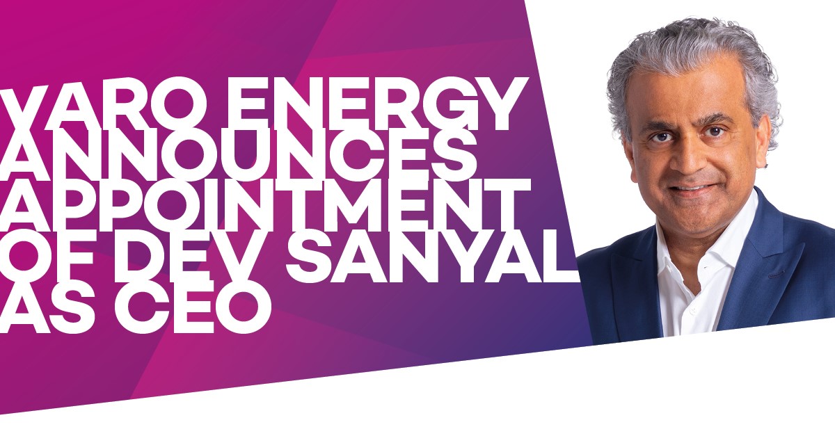 VARO is excited to announce the appointment of Dev Sanyal as new CEO, starting 1st January 22.  Mr. Sanyal will oversee the company’s next chapter of growth, as VARO's business evolves in the context of the energy transition. varoenergy.com/en/news/varo-e…