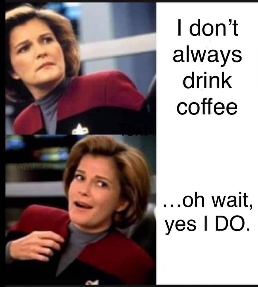 ForeverAnEnsign's tweet image. 😂

Stolen from the Star Trek Coffeeposting FB group. 

#StarTrek #StarTrekVoyager