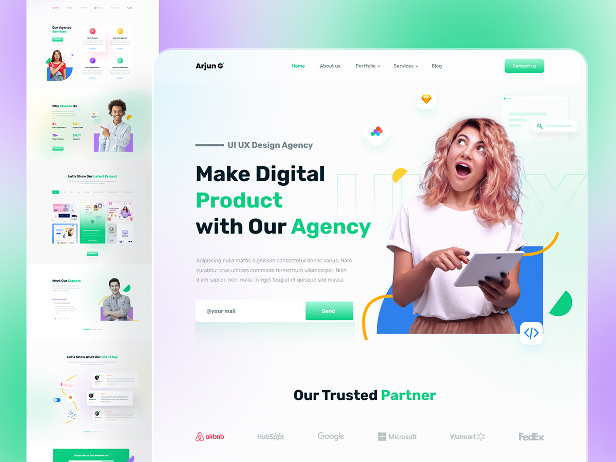 ArjunGraphics's tweet image. I just Uploaded "UI UX Design Agency Landing Page UI Design." on @UpLabs

👉 Download it here: uplabs.com/posts/ui-ux-de…