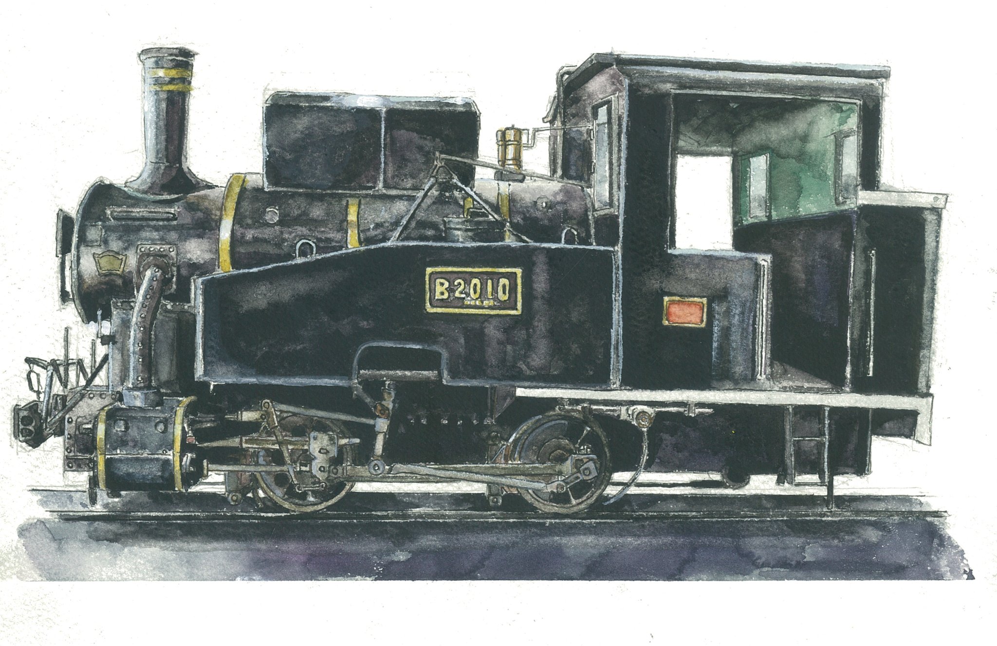 Sl画家 石川 佳宗 B形蒸気機関車 京都鉄道博物館 絵描きさんと繋がりたい 水彩画 T Co Jbe2d2u9dv Twitter