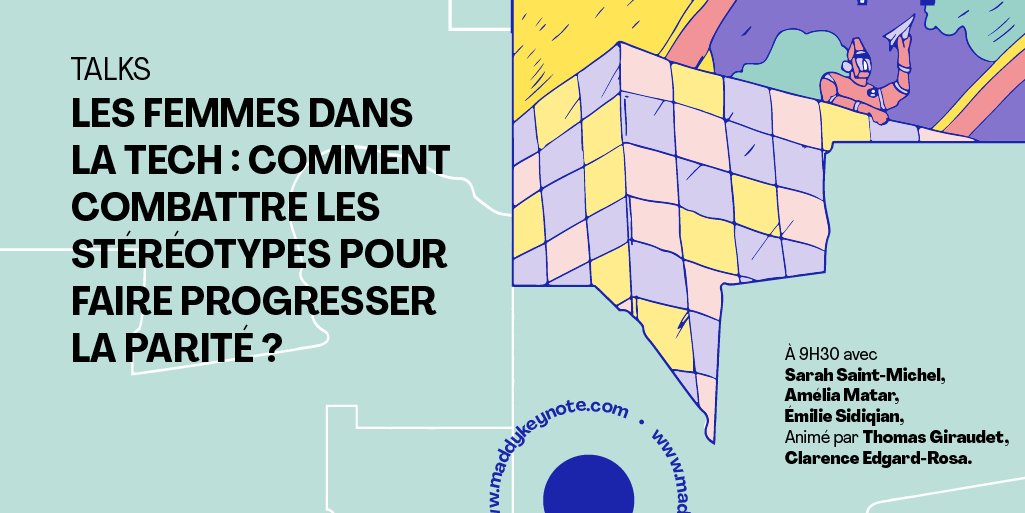 bymaddyness's tweet photo. C'est parti pour la 1ère keynote #MKN21 ! 

♀️ 𝐋𝐞𝐬 𝐟𝐞𝐦𝐦𝐞𝐬 𝐝𝐚𝐧𝐬 𝐥𝐚 #𝐭𝐞𝐜𝐡 : 
Comment combattre les stéréotypes pour faire progresser la #parité ?
 
🔴A suivre en live sur https://t.co/g0gclsALK5
 
#WomenInTech #Education https://t.co/Zxz90bMXHO