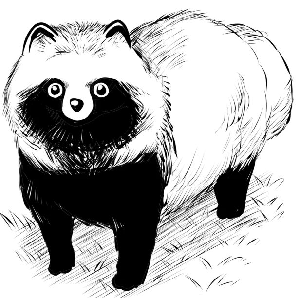 たぬきって
かわいいね… 