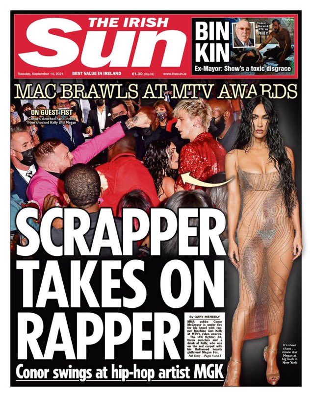 Tabloid Newspapers have always excelled as regards front page headlines <a href="/IrishSunOnline/">The Irish Sun</a>