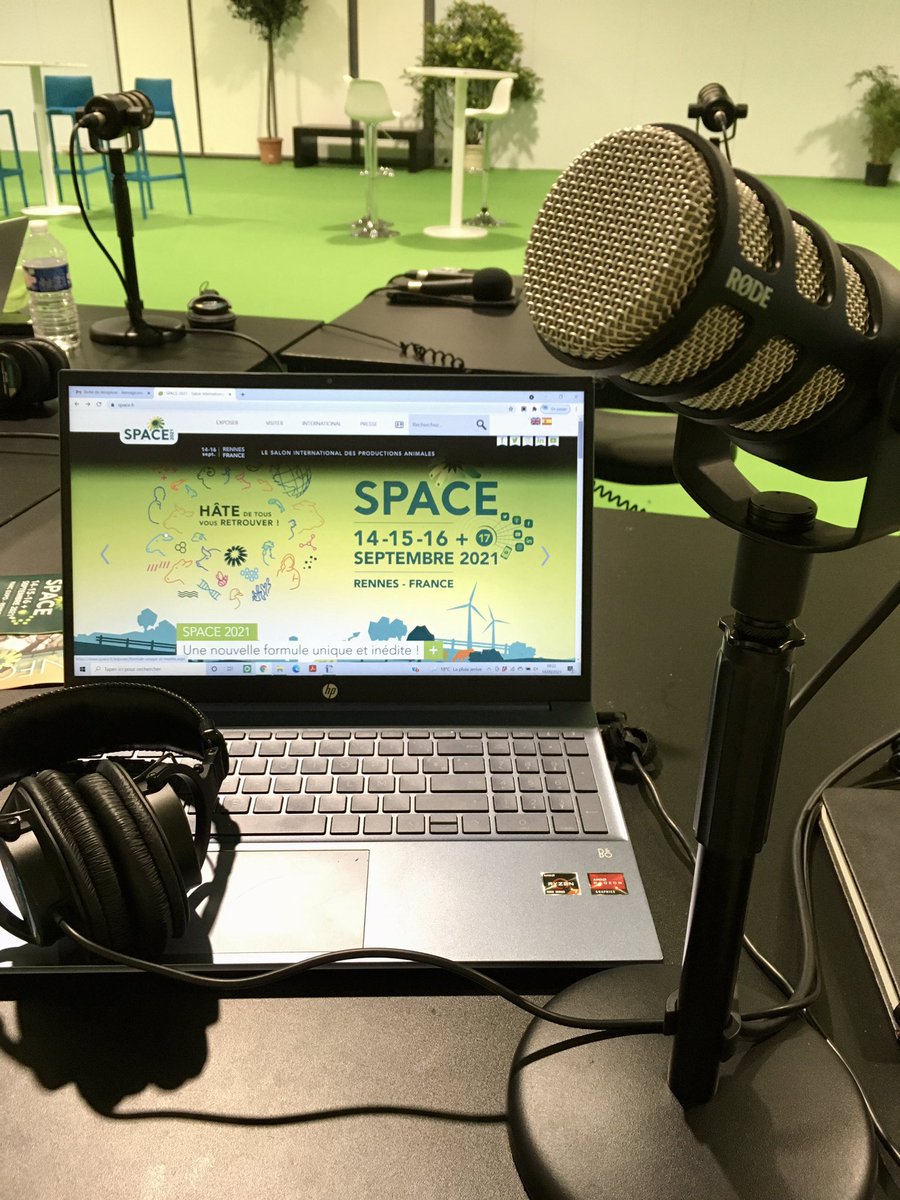 En direct du #space2021 avec <a href="/saooti/">saooti</a> pour alimenter l’espace podcast du salon international des productions animales et informer les visiteurs  #audio #live #podcast
