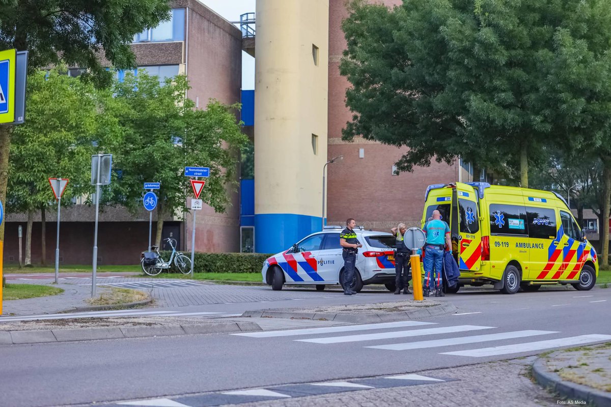 Fietser gewond bij aanrijding met auto Amersfoort. 112Amersfoort.