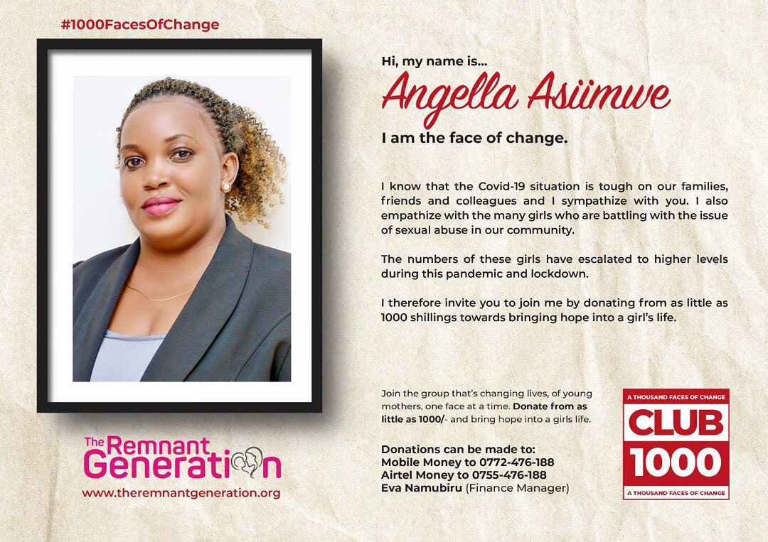 Become a part of the #1000FacesOfChange like @AAssimwe 
📌 Go to moevatrg.org/club-1000 
Or 
📌@MTN Mobile Money: 0772-476-188
📌@Airtel  Money: 0755-476-188 
#Childmothers
#EndTeenagePregnancies