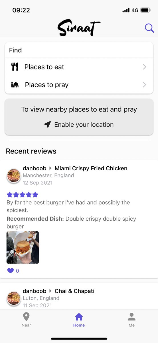 SiraatApp's tweet photo. 🚨New update is now available! Key changes are:
 - Increased functionality for users who do not wish to share their location🔒
- Homepage is more dynamic, showing all recent reviews left by other users ✍🏾

Make sure to update and get reviewing 🌟 https://t.co/pVB5MCCS2w