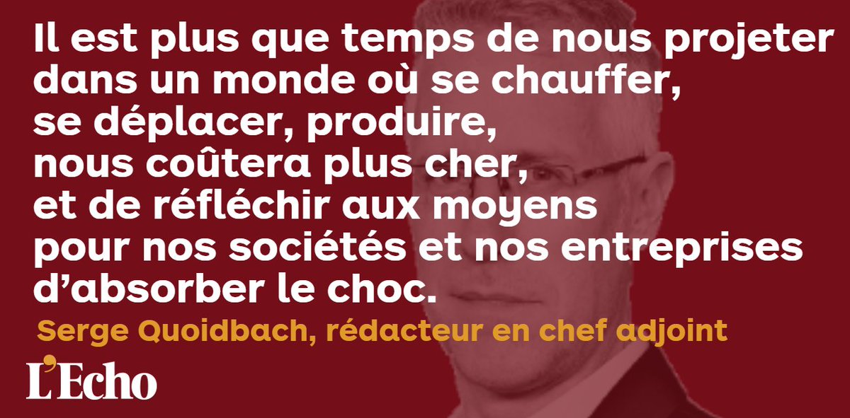✍ Édito de <a href="/SergeQuoidbach/">Serge Quoidbach</a> | L’énergie chère, il faudra vivre avec 
➡ bit.ly/3lmHL7B

#energy #gaz #electricty #Europe